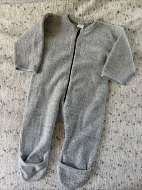 COS • Gray Fleece Baby Bunting (Size 3-6 m)